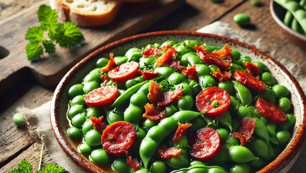 Kataloński bób z chorizo