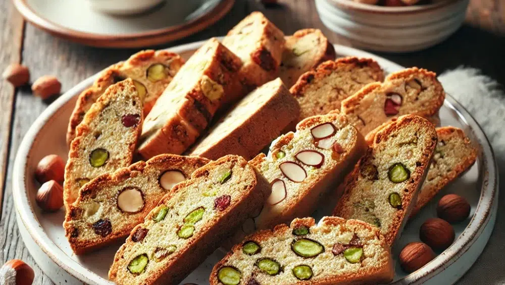 Biscotti z migdałami i orzechami