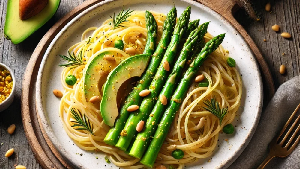 Spaghetti ze szparagami