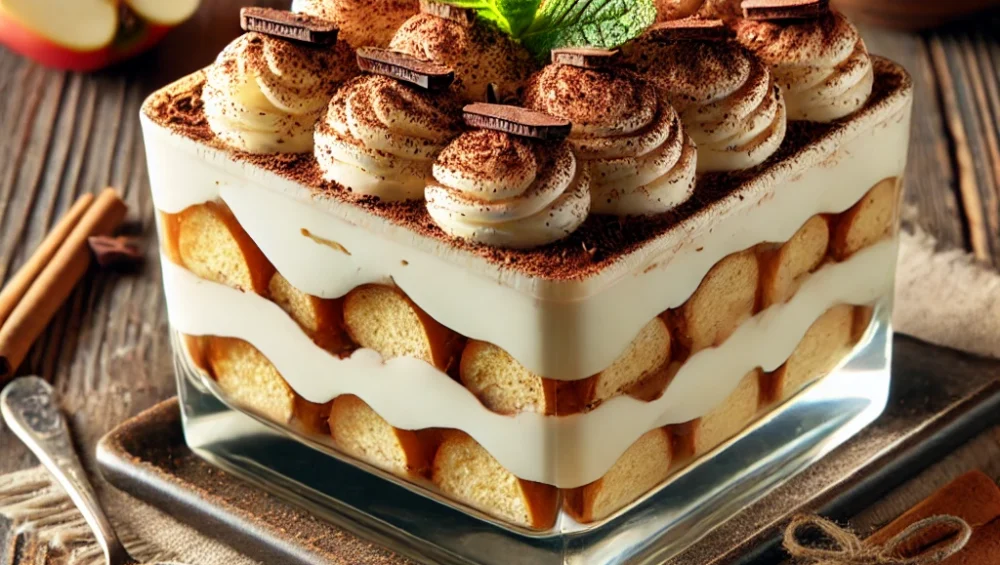 Tiramisu z jabłkami