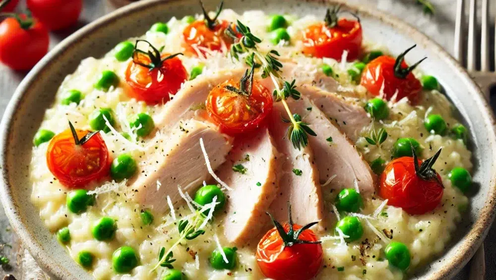 Risotto z indykiem, cytryną i serkiem mascarpone