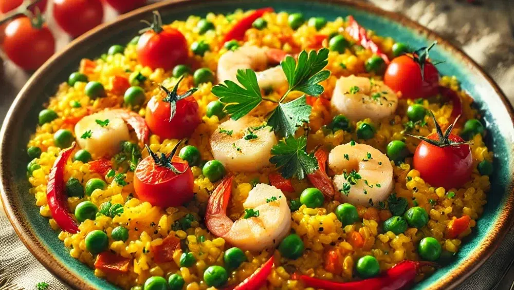 Paella z surimi
