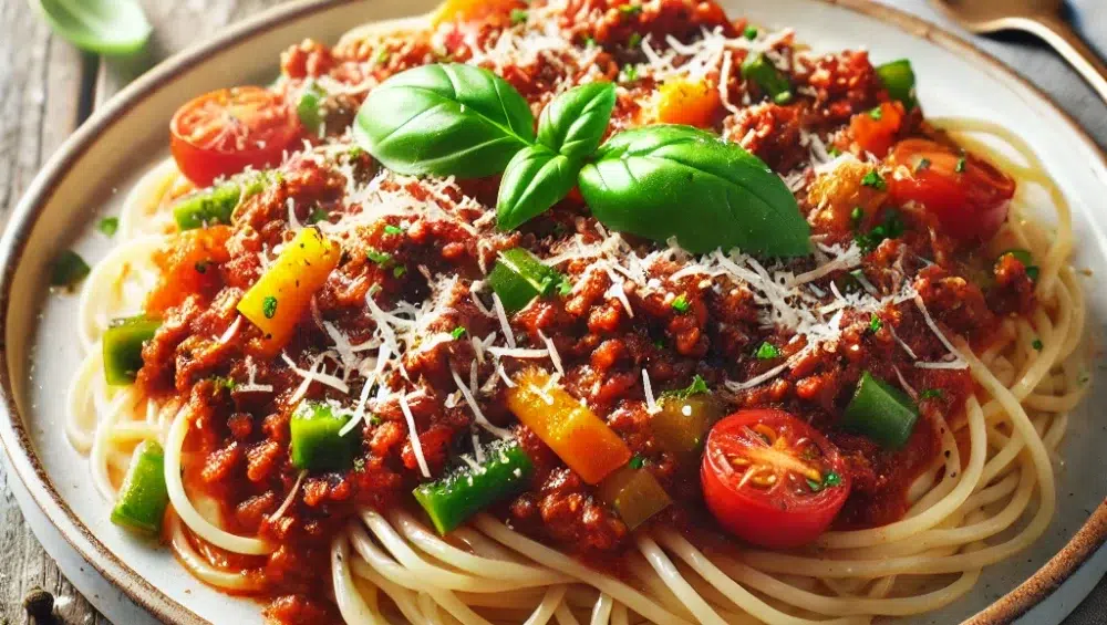 spaghetti z salsa di carne