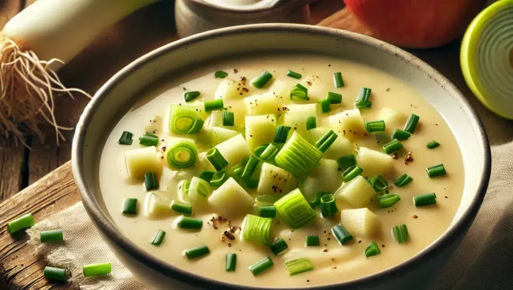 Zupa porowo-jabłkowa