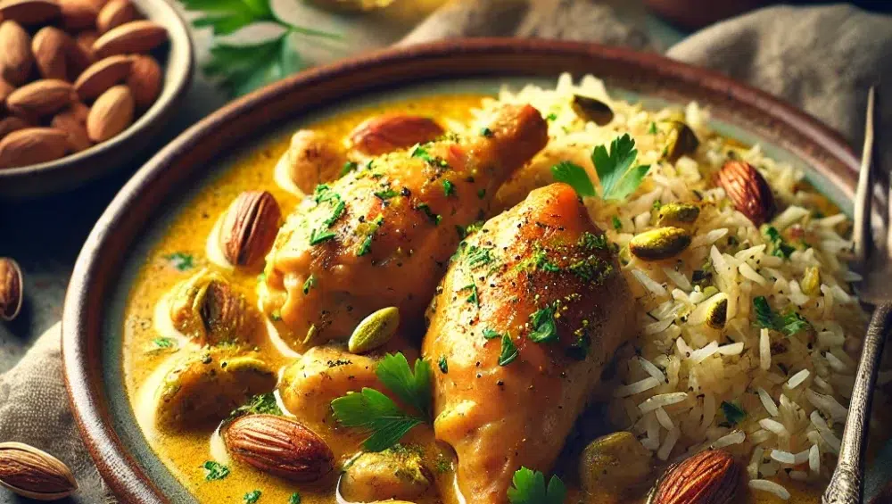 Pollo en pepitoria