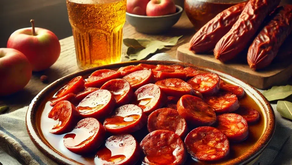 Chorizo a la sidra