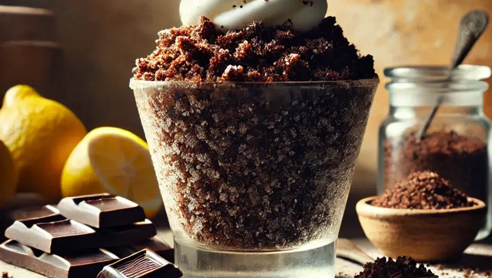 Sycylijska granita z gorzką czekoladą