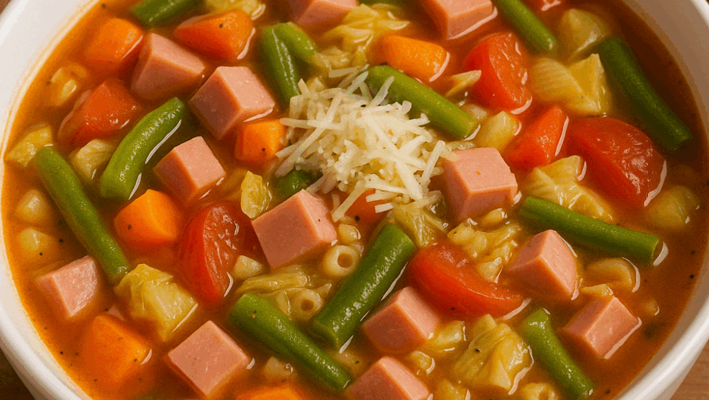 Moje minestrone z mortadelą