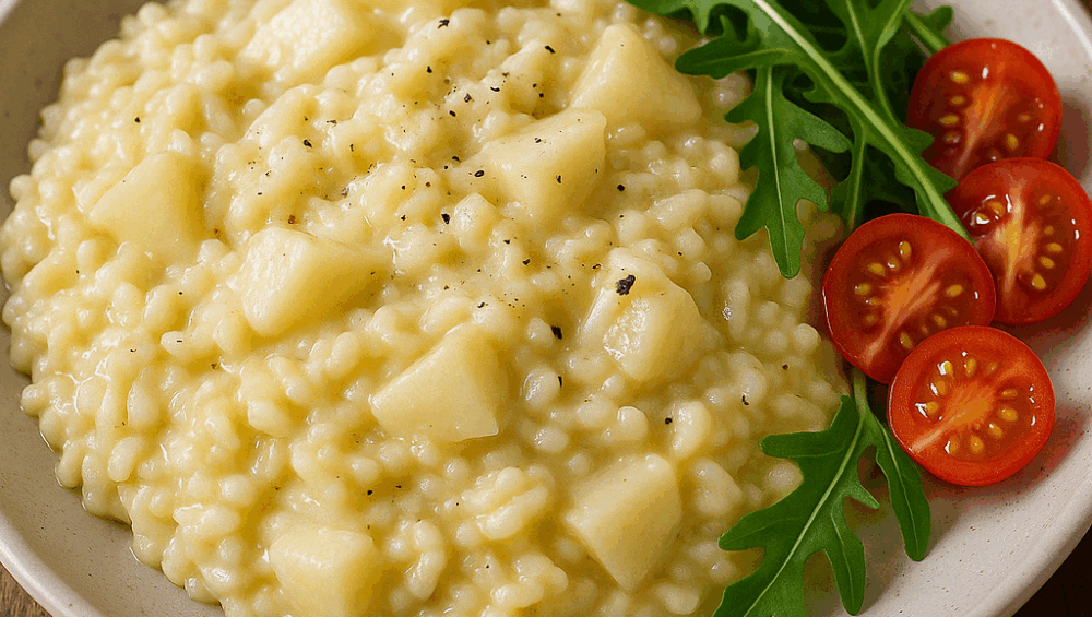 Risotto z gruszką i serem