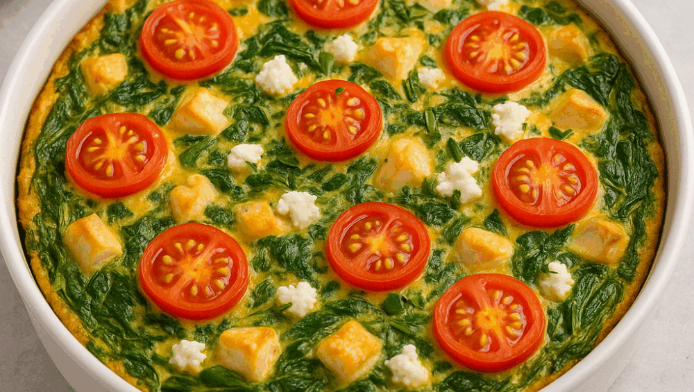 Frittata ze szpinakiem nowozelandzkim