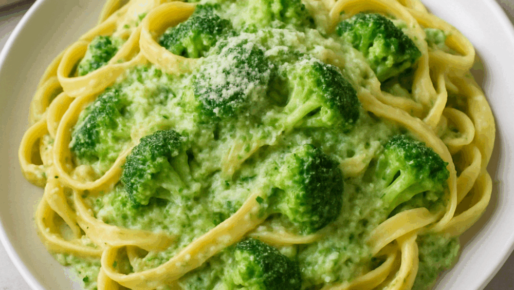 Mocno brokułowe tagliatelle
