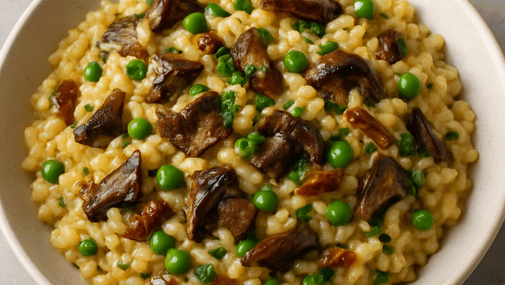 Risotto z suszonymi grzybami