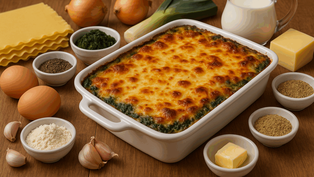 Lasagne ze szpinakiem