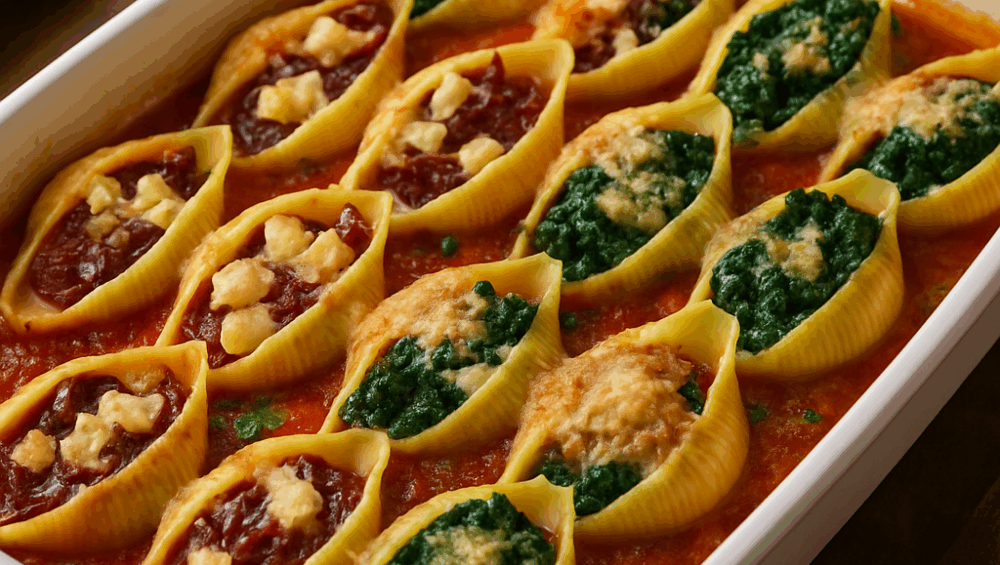 Faszerowane muszle makaronowe