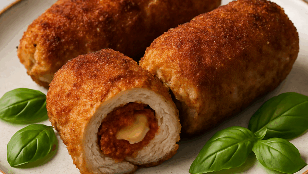 Roladki z pomidorowym pesto i serem