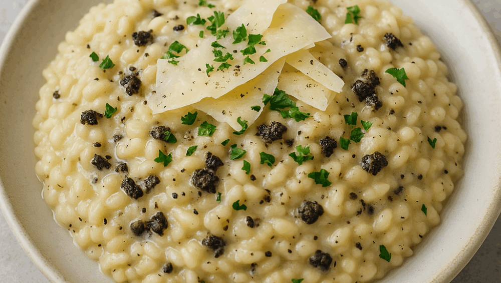 Risotto z truflami i pecorino romano