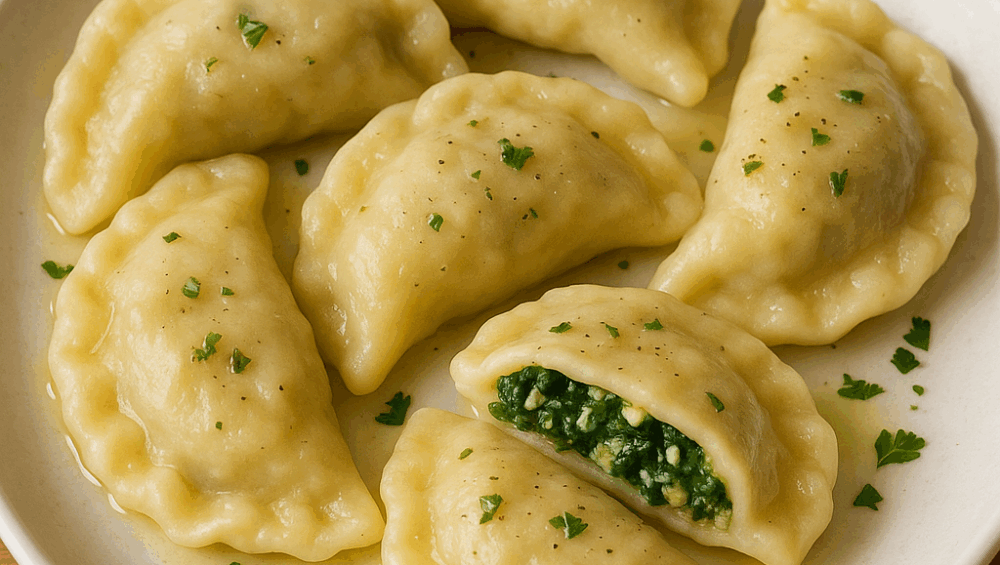 Pierogi ze szpinakiem